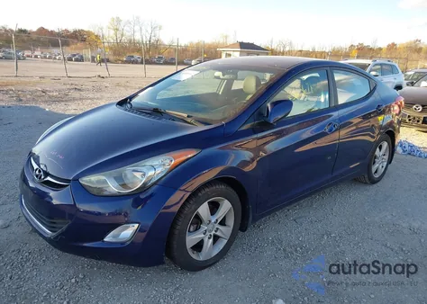 2013 Hyundai Elantra Gls из США, поврежденный, VIN 5NPDH4AE0DH399562